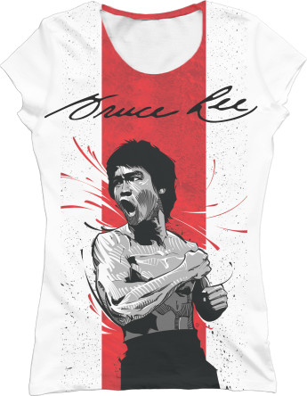 Women's T-Shirt 3D - Bruce Lee - Mfest