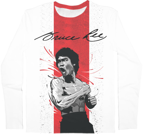 Men's Longsleeve Shirt 3D - Bruce Lee - Mfest