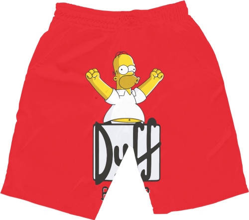 Men's Shorts 3D - Simpsons Duff Beer - Mfest