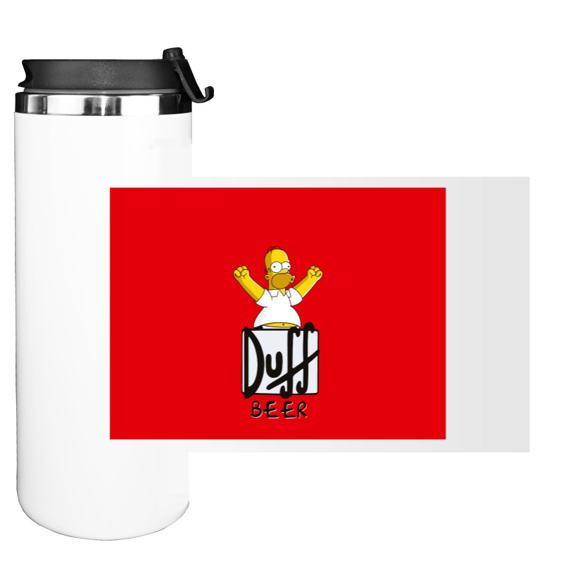 Water Bottle on Tumbler - Simpsons Duff Beer - Mfest