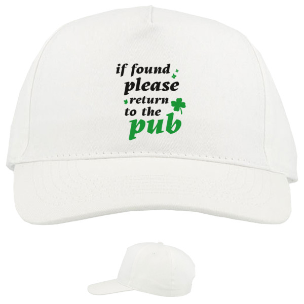 Baseball Caps - 5 panel - if found please return to the Pub - Mfest