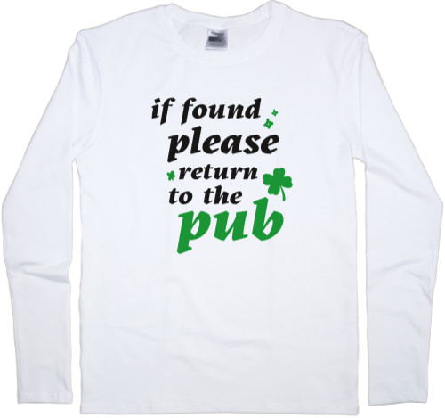 if found please return to the Pub