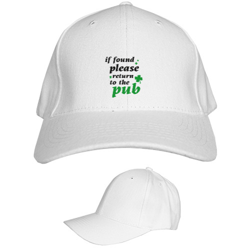 Kids' Baseball Cap 6-panel - if found please return to the Pub - Mfest