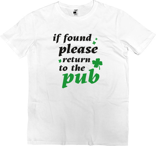 if found please return to the Pub