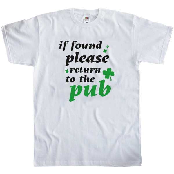 Kids' T-Shirt Fruit of the loom - if found please return to the Pub - Mfest