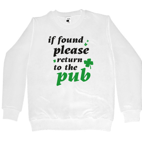 Kids' Premium Sweatshirt - if found please return to the Pub - Mfest