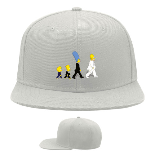 Snapback Baseball Cap - Simpsons Abbey Road - Mfest