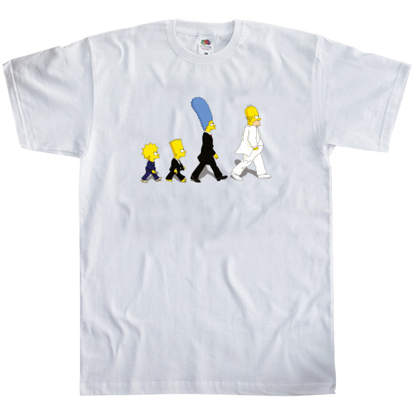 Kids' T-Shirt Fruit of the loom - Simpsons Abbey Road - Mfest