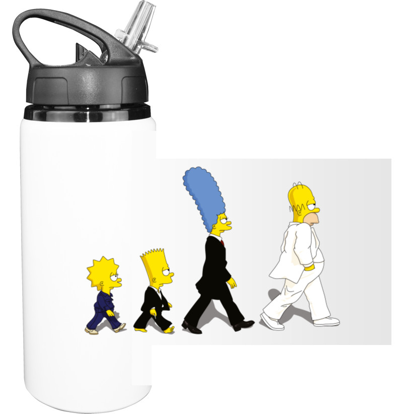 Sport Water Bottle - Simpsons Abbey Road - Mfest