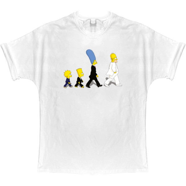 T-shirt Oversize - Simpsons Abbey Road - Mfest