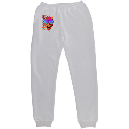 Women's Sweatpants - Маска ОНИ Киберпанк - Mfest