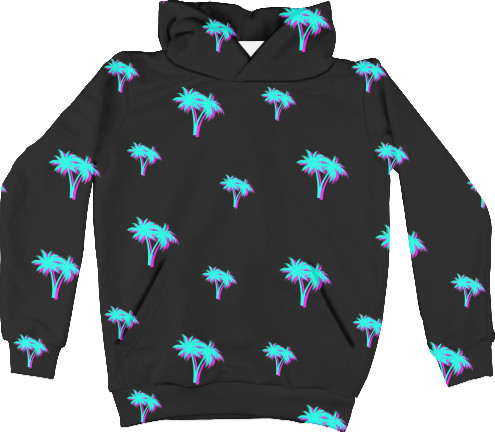 Kids' Hoodie 3D - Palm «summer» - Mfest