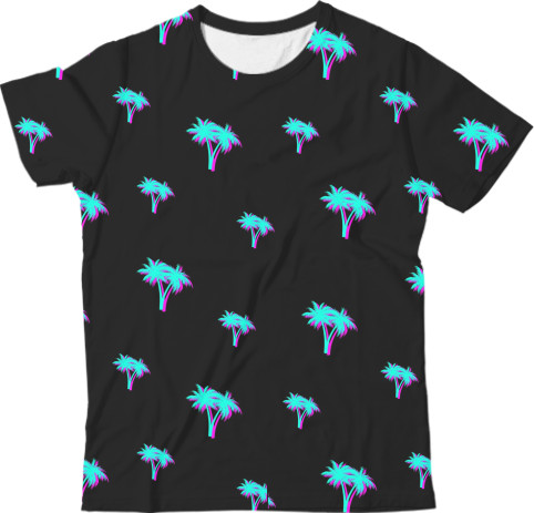 Kids' T-Shirt 3D - Palm «summer» - Mfest