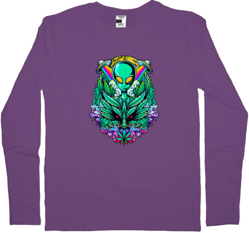 Men's Longsleeve Shirt - Alien Space - Mfest