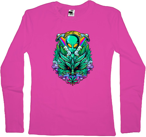 Women's Longsleeve Shirt - Alien Space - Mfest