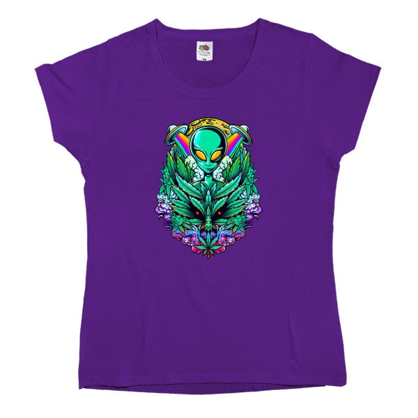 Women's T-shirt Fruit of the loom - Alien Space - Mfest