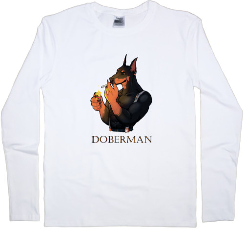 Men's Longsleeve Shirt - Cool Doberman - Mfest