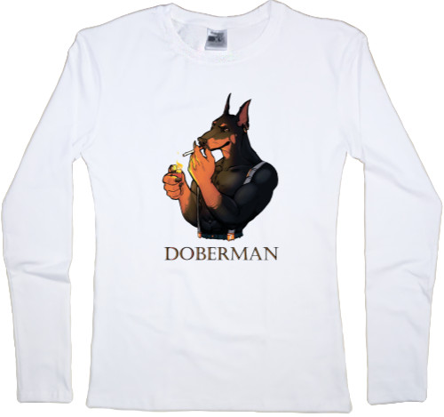 Women's Longsleeve Shirt - Cool Doberman - Mfest