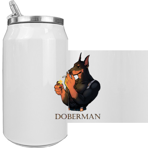 Aluminum Can - Cool Doberman - Mfest