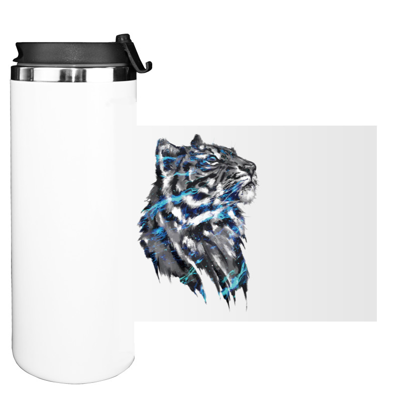 Water Bottle on Tumbler - Ночная магия Тигра - Mfest