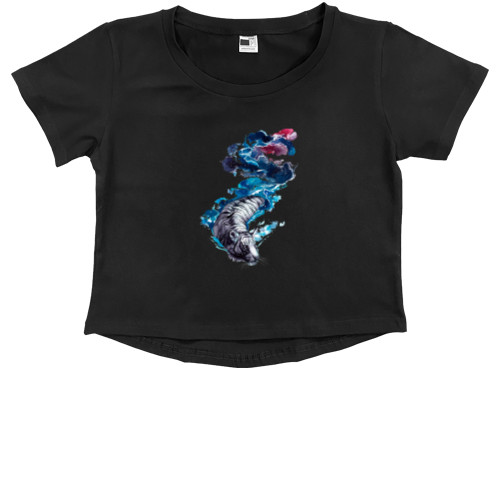 Kids' Premium Cropped T-Shirt - Магический Тигр - Mfest