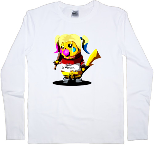 Kids' Longsleeve Shirt - Пикачу Харли Квин - Mfest