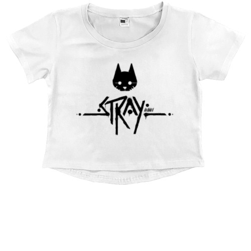 Kids' Premium Cropped T-Shirt - stray 2 - Mfest