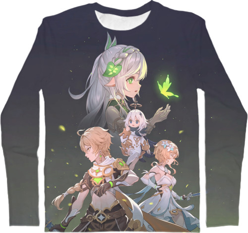 Kids' Longsleeve Shirt 3D - Genshin Impact Nahida - Mfest