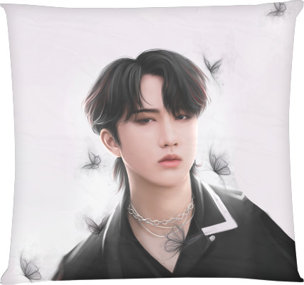 Square Throw Pillow - Chang bin - Mfest