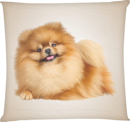 Square Throw Pillow - ШПИЦ НЕМЕЦКИЙ - Mfest