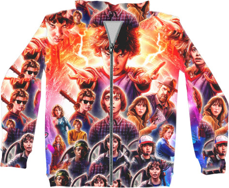 Unisex Zip-through Hoodie 3D - Stranger Things - Mfest