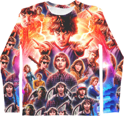 Men's Longsleeve Shirt 3D - Stranger Things - Mfest