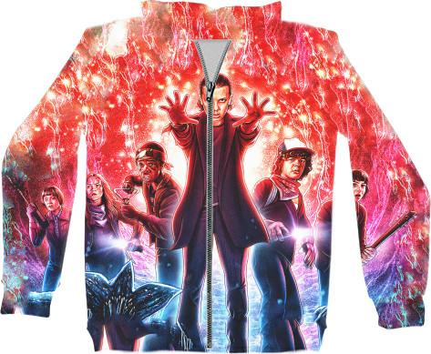 Unisex Zip-through Hoodie 3D - Stranger Things - Mfest