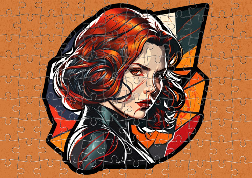 Black Widow Mosaic Style