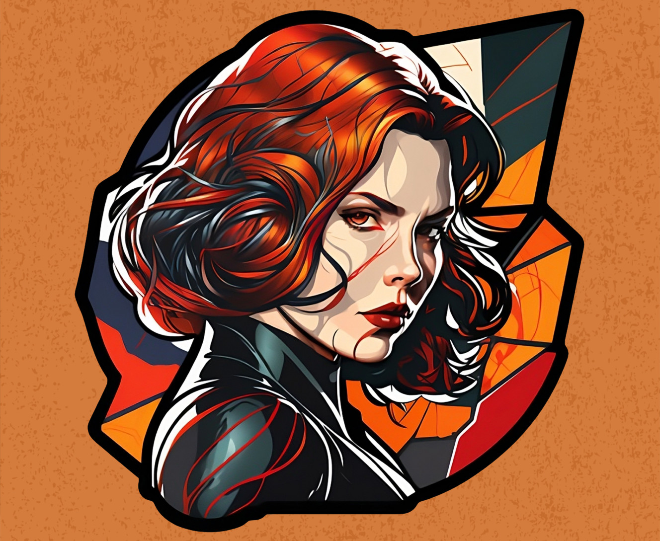 Black Widow Mosaic Style