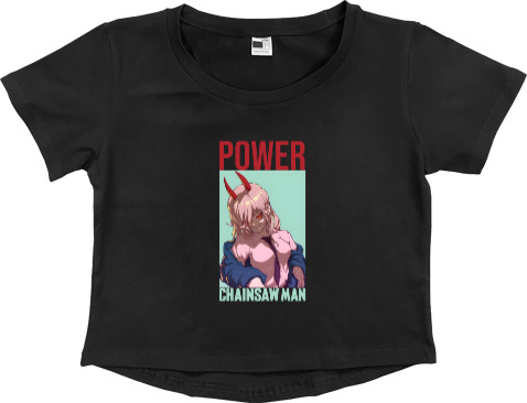 Women's Cropped Premium T-Shirt - Power 5 - Mfest