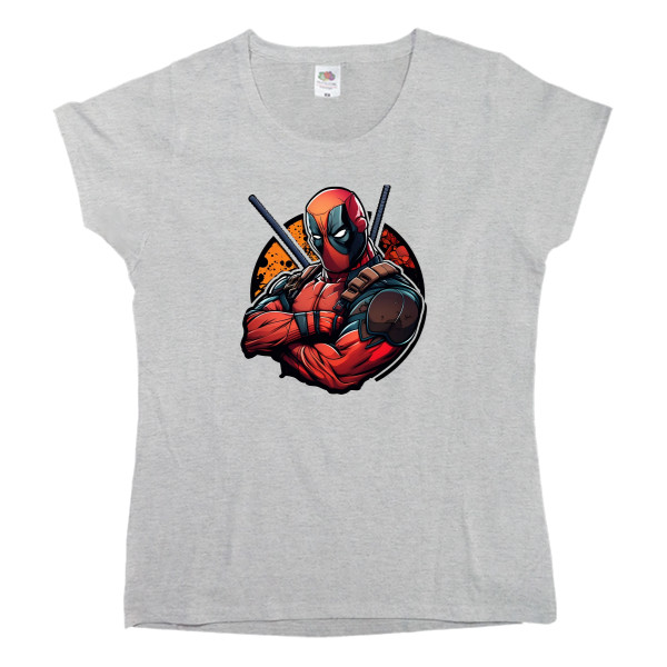 Women's T-shirt Fruit of the loom - Classic Deadpool - Mfest