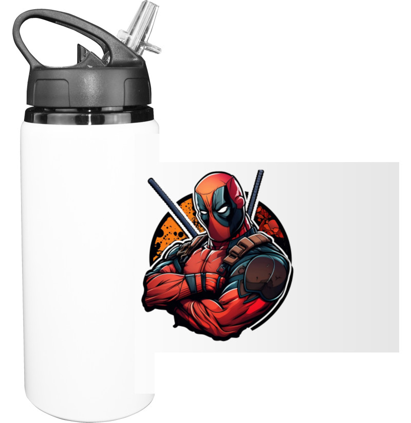 Sport Water Bottle - Classic Deadpool - Mfest