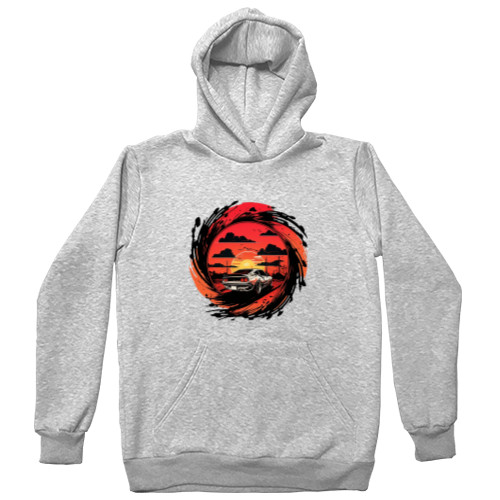 Unisex Hoodie - Ferrari at sunset - Mfest