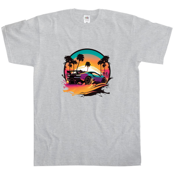 Men's T-Shirt Fruit of the loom - Lamborghini Synthwave - Mfest