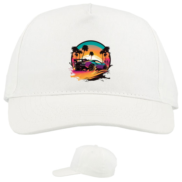 Baseball Caps - 5 panel - Lamborghini Synthwave - Mfest