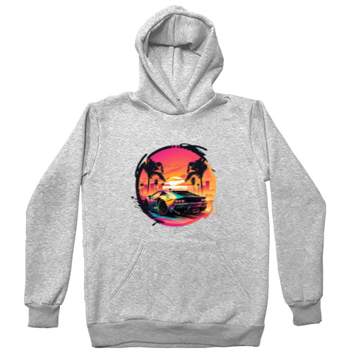 Unisex Hoodie - Lamborghini Retrowave - Mfest