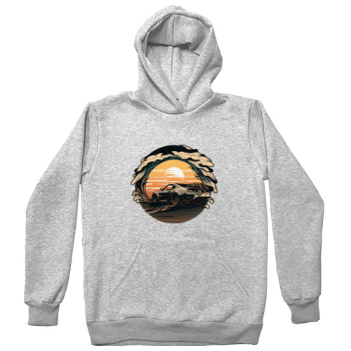 Unisex Hoodie - Dodge at sunset - Mfest