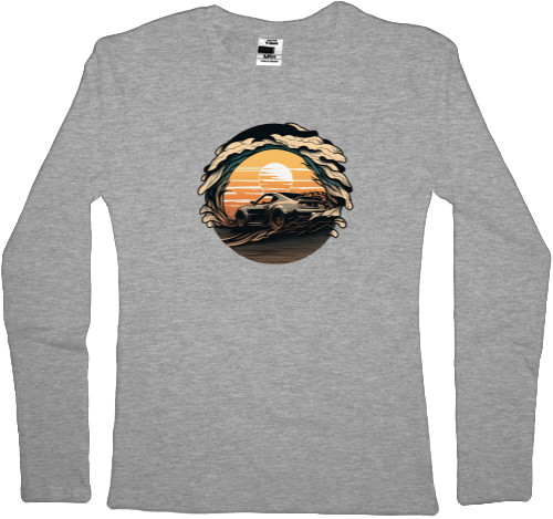 Women's Longsleeve Shirt - Dodge at sunset - Mfest