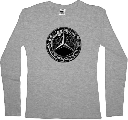 Women's Longsleeve Shirt - Mercedes Benz Logo Art - Mfest