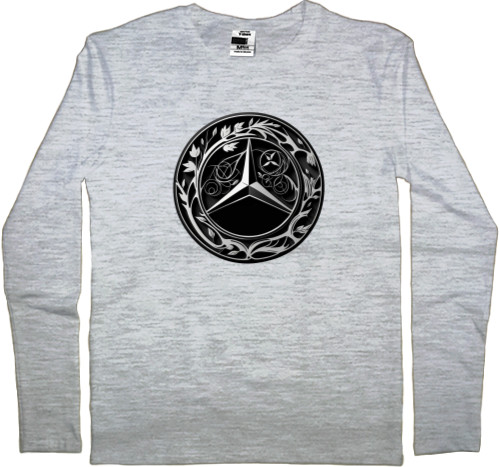 Men's Longsleeve Shirt - Mercedes Benz Logo Art - Mfest