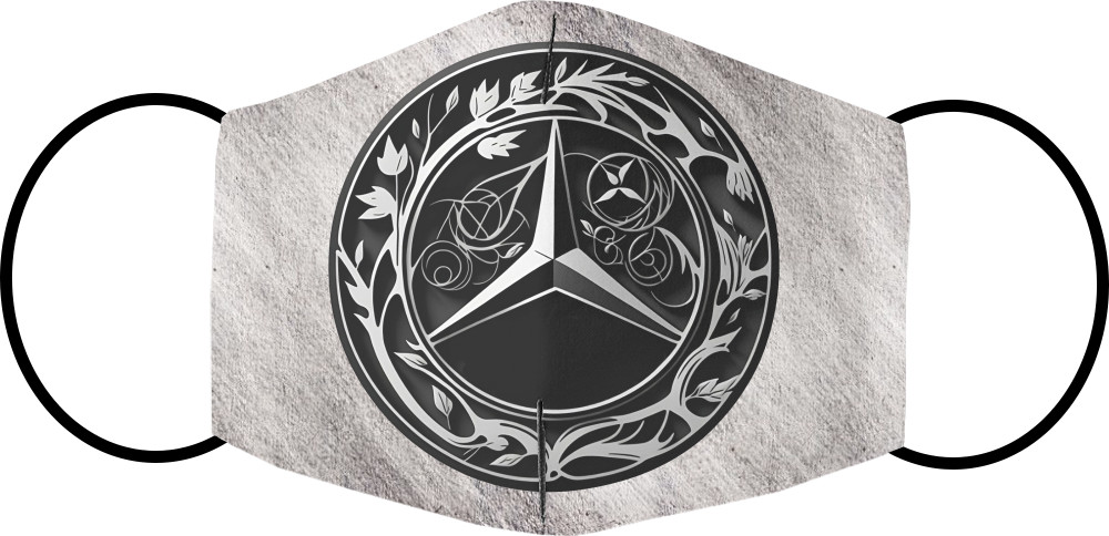 Face Mask - Mercedes Benz Logo Art - Mfest