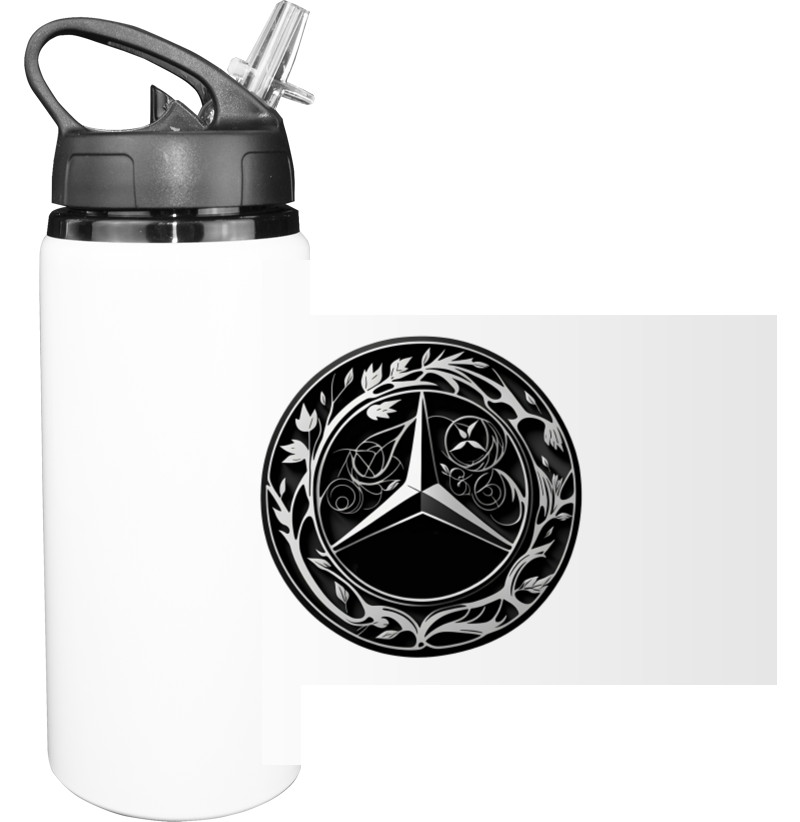 Sport Water Bottle - Mercedes Benz Logo Art - Mfest