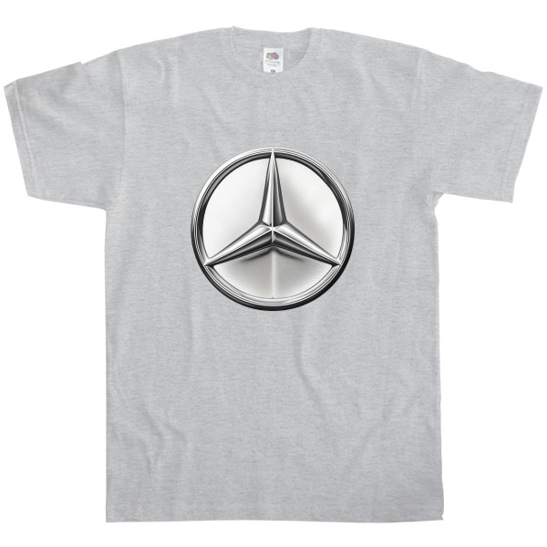 Men's T-Shirt Fruit of the loom - Mercedes Benz Logo Metallic - Mfest