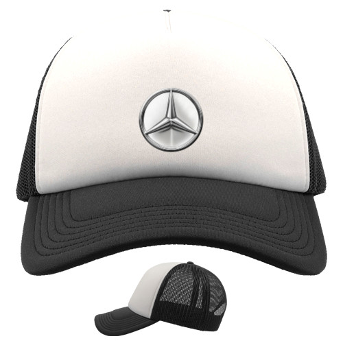 Kids' Trucker Cap - Mercedes Benz Logo Metallic - Mfest